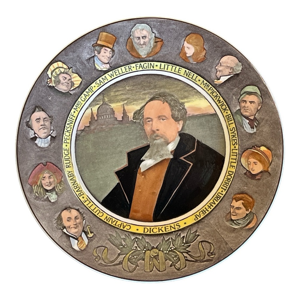 Charles Dickens Royal Doulton Antique Collector Plate, 10.5 inch
